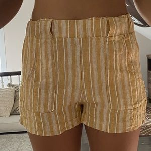 Yellow striped shorts